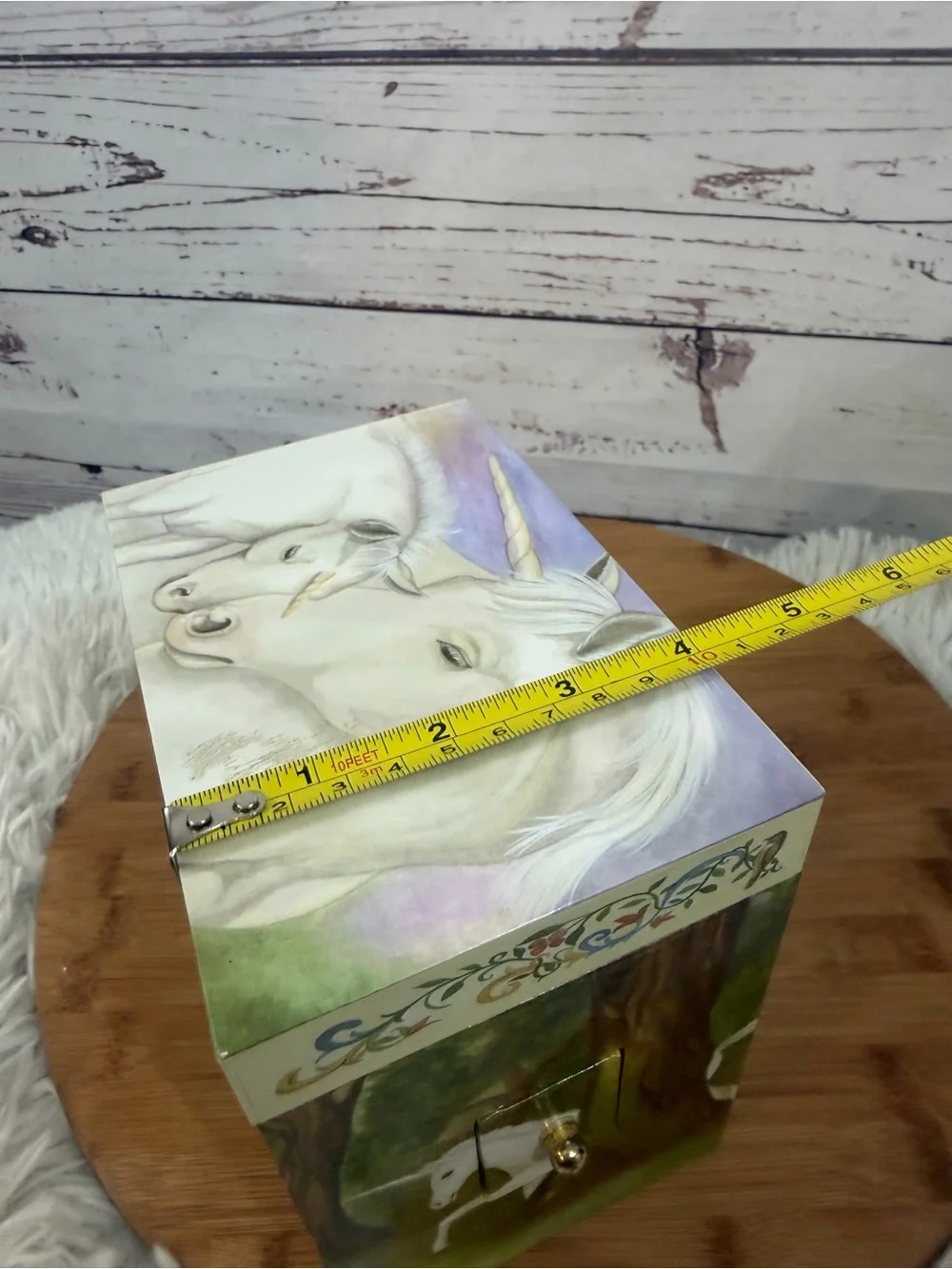 Enchantmints Unicorn Forest Musical Jewelry Box B1202 Vintage Style